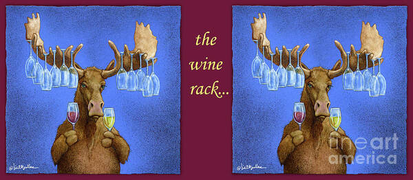 Will Bullas Poster featuring the painting Wine Rack... #2 by Will Bullas