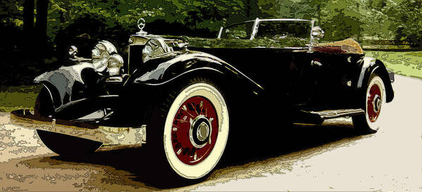 1934 Mercedes Poster featuring the photograph 380 K one of a kind by James Rentz