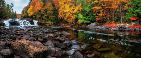 Buttermilk Falls Poster featuring the photograph Adirondacks Buttermilk Falls by Mark Papke