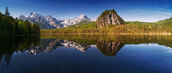 Landscape Poster featuring the photograph Almsee by Burger Jochen