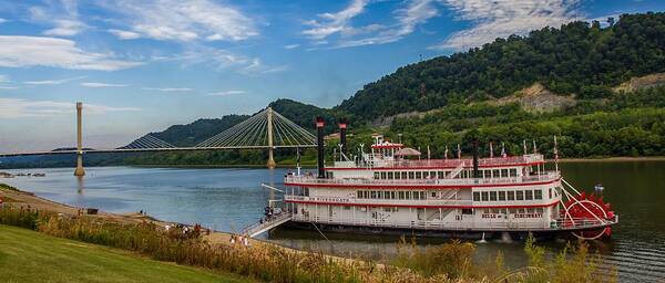 Sternwheel Poster featuring the photograph Belle of Cincinnati Riverboat by Kevin Craft