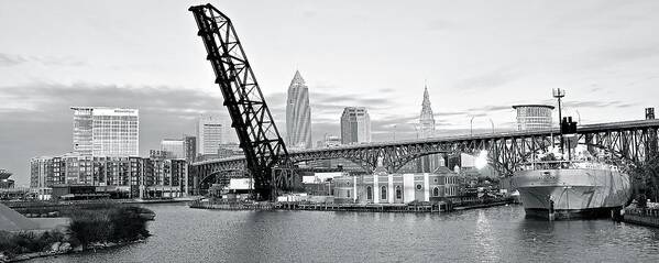 Cleveland Poster featuring the photograph Black and White in Daylight by Frozen in Time Fine Art Photography
