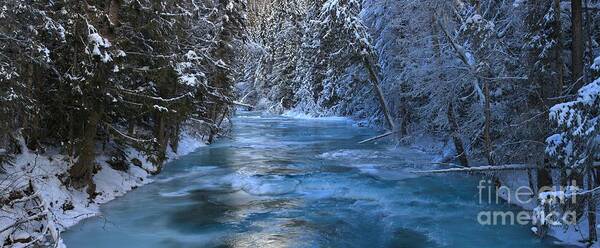 Robson River Poster featuring the photograph British Columbia Icy Blues by Adam Jewell