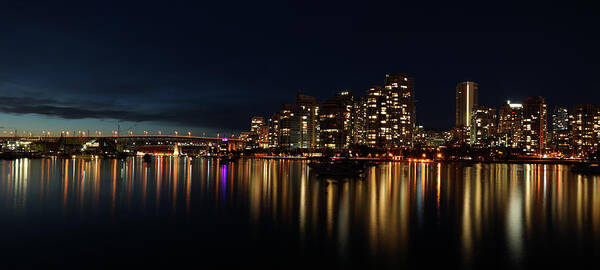 Vancouver Poster featuring the photograph False Creek Reflections by Cameron Wood