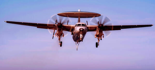 Plane Poster featuring the photograph Hawkeye by Mountain Dreams