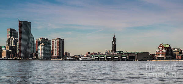 Hoboken Poster featuring the photograph Hoboken New Jersey Skyline by Thomas Marchessault