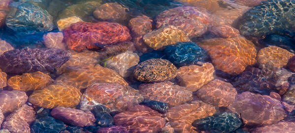 Rocks Poster featuring the photograph Lake Superior Water Rocks by Britt Runyon