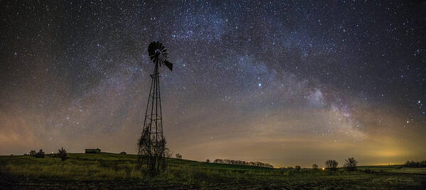 Windmill Poster featuring the photograph On The Farm by Aaron J Groen
