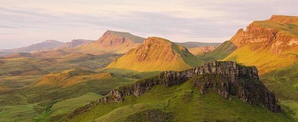 Isle Of Skye Poster featuring the photograph Quiraing Panorama by Stephen Taylor