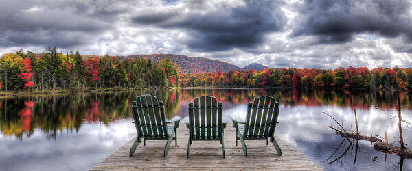 Landscape Poster featuring the photograph Relishing Autumn by David Patterson