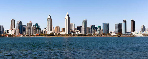 2012 Poster featuring the photograph San Diego Panorama by Paul Velgos