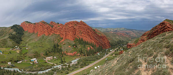 Seven Bulls Poster featuring the photograph Seven Bulls rock formations by Warren Photographic