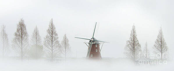 Windmill Poster featuring the photograph Silent Night by Eena Bo