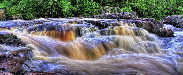 Eau Claire Dells Poster featuring the photograph Summer At The Dells of The Eau Claire by Dale Kauzlaric