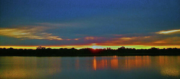 North America Poster featuring the photograph Sunrise over Ile-Bizard - Quebec by Juergen Weiss