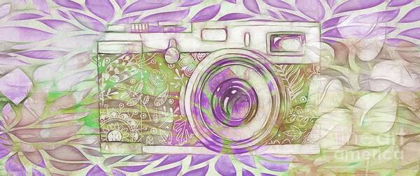 Camera Poster featuring the digital art The Camera - 02c6 by Variance Collections
