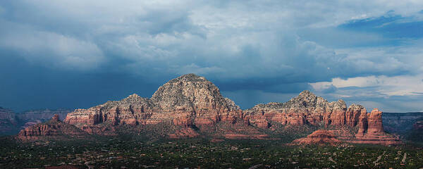 Sedona Poster featuring the photograph Approaching Storm 1301 by Kenneth Johnson