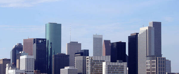 Corporate Business Poster featuring the photograph Houston Skyline by Jlfcapture