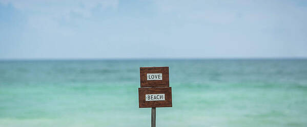 Tulum Poster featuring the photograph Love Beach Tulum, Mexico by Julieta Belmont
