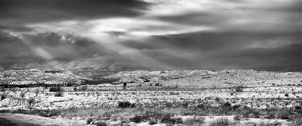 Landscape Poster featuring the photograph Snow Covers Northern New Mexico by Candy Brenton
