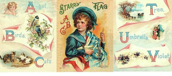 Starry Flagg Poster featuring the painting Starry Flagg Wrap A Round by Reynold Jay