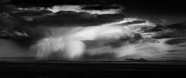 Sky Poster featuring the photograph Storm Over Westmannayer Islands by Peter Svoboda
