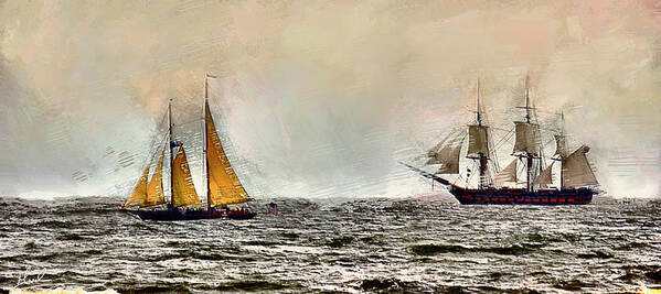Ships Poster featuring the photograph Tall Ships by GW Mireles