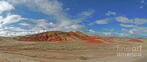 Painted Hills Poster featuring the photograph Painted Hills #1 by Gary Wing