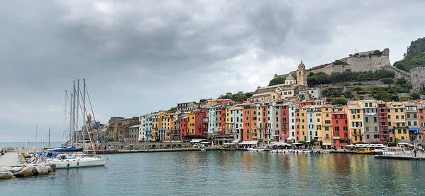 Portovenere Poster featuring the photograph Fisherman town of Portovenere, Cinque Terre Liguria, Italy by Michalakis Ppalis