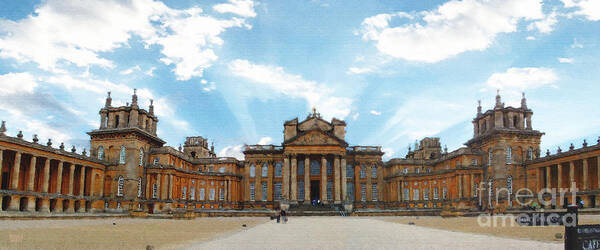 Blenheim Palace Poster featuring the photograph Morning at Blenheim Palace by Brian Watt