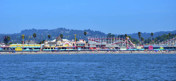 Santa Cruz Poster featuring the photograph Santa Cruz Boardwalk Carnival by Marilyn MacCrakin