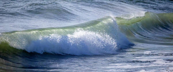 Ocean Poster featuring the photograph Santa Cruz Wave #4 by Carla Brennan