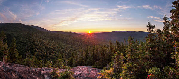 Upper Poster featuring the photograph Upper Inlook Summer Sunset by White Mountain Images