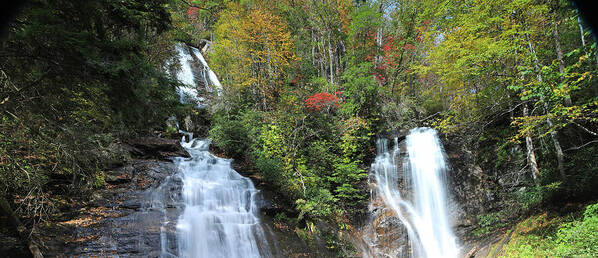 Waterfall Poster featuring the photograph Waterfall - Anna Ruby Falls, Georgia by Richard Krebs