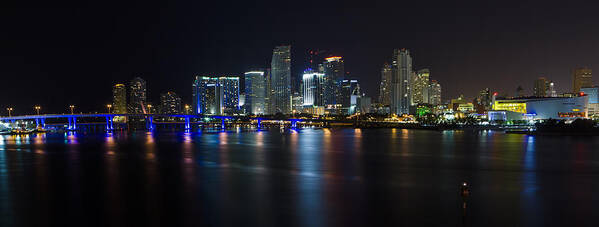Architecture Poster featuring the photograph Miami Downtown Skyline by Raul Rodriguez