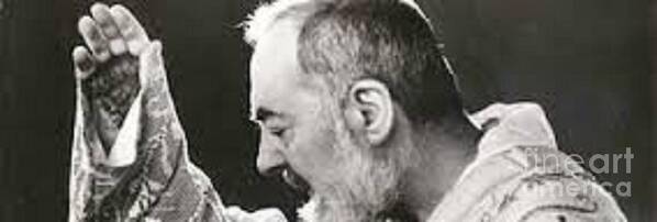 Prayer Poster featuring the photograph Padre Pio #12 by Archangelus Gallery