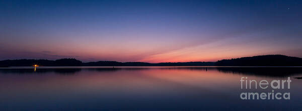 Lake-lanier Poster featuring the photograph Lake Lanier after Sunset by Bernd Laeschke