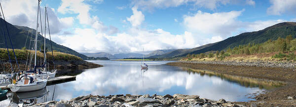 Along Poster featuring the photograph Along Loch Leven by Wendy Wilton