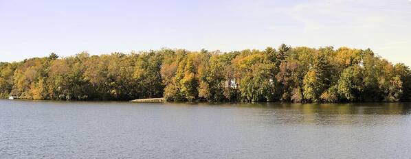 Autumn Poster featuring the photograph Autumn on Beeds Lake by Bonfire Photography