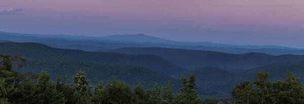 East Dover Vermont Poster featuring the photograph Cooper Hill Dusk II by Tom Singleton