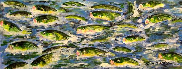 Fish Poster featuring the painting Dreaming by Stan Tenney