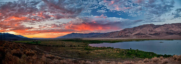 Sunset Poster featuring the photograph Eastern Sierra Sunset by Cat Connor
