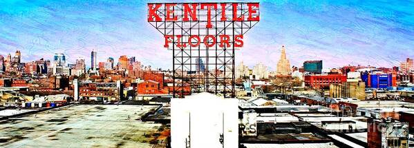 Kentile Floors Sign Poster featuring the photograph Kentile Floors by Lilliana Mendez