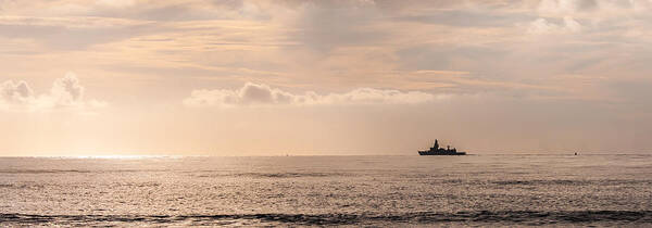 Ship Poster featuring the photograph Leaving Port part 1 by Alex Hiemstra