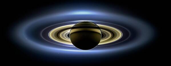 Saturn Poster featuring the photograph Saturn by Nasa/jpl-caltech/ssi