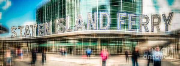 Nyc Poster featuring the photograph Staten Island Ferry Ld by Hannes Cmarits