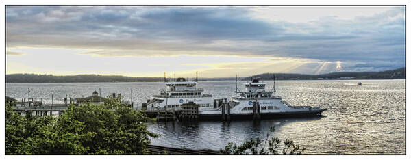 Ferry Poster featuring the photograph Steilacoom Ferry by Ron Roberts