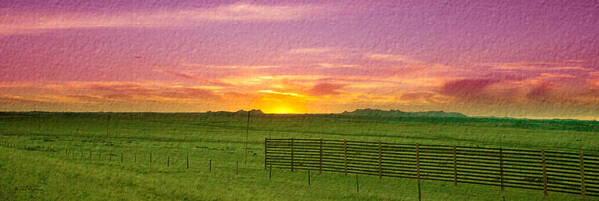 Sunset Poster featuring the photograph Sunset Along Highway by Crystal Wightman