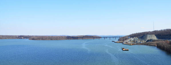 Susquehanna Poster featuring the photograph Susquehanna River and the Thomas J Hatem Bridge by Bill Cannon