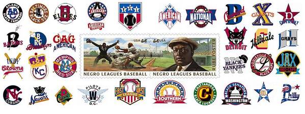 Negro Leagues Poster featuring the photograph Teams of the Negro Leagues by Mike Baltzgar